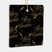 Bold Black Keramisch Ornament (Rechts)