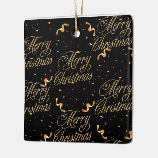 Bold Black Keramisch Ornament (Links)