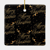 Bold Black Keramisch Ornament (Achterkant)