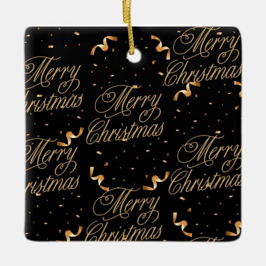 Bold Black Keramisch Ornament (Voorkant)