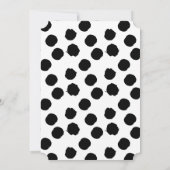 Bold Black Script Modern Bridal Shower-uitnodiging Kaart (Achterkant)