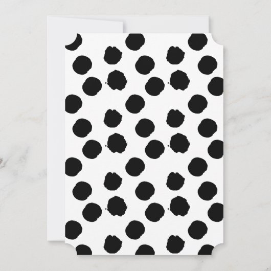 Bold Black Script Modern Bridal Shower-uitnodiging Kaart (Achterkant)