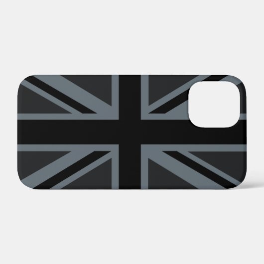 Bold Black Union Jack Case-Mate iPhone Case (Achterkant (horizontaal))
