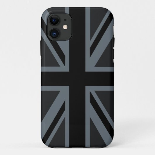 Bold Black Union Jack Case-Mate iPhone Case (Achterkant)