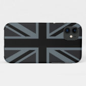 Bold Black Union Jack Case-Mate iPhone Case (Achterkant (horizontaal))