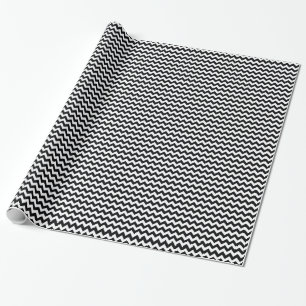 Bold Black & White Chevron Zig Zag Pattern Cadeaupapier