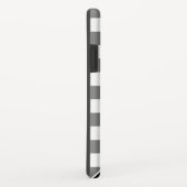 Bold Black White Gingham Pset Pattern Monogram Case-Mate iPhone Case (Achterkant/rechts)