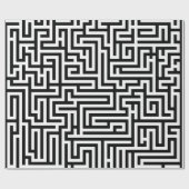 Bold Black & White Modern Geometric Luxury  Cadeaupapier (Vlak)
