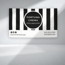 Bold Black & White Striped Business Display Event