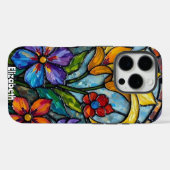 Bold Bloemen Kunst in Glas Case-Mate iPhone Case (Achterkant (horizontaal))