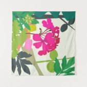 Bold Blooming Geraniums Bloemist Modern Wandkleed (Voorkant (horizontaal))