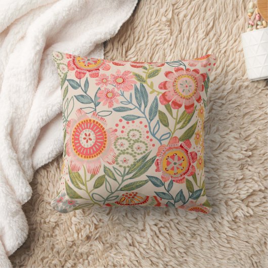 Bold Blooms Design Kussen (Deken)