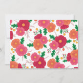 Bold Blooms Geboorteaankondiging Aankondiging (Achterkant)