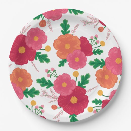 Bold Blooms Paper Bord (Voorkant)