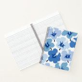 Bold Blooms Scribbles Blauw Notitieboek (Binnen)