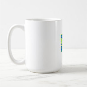 Bold Blue and Green "PROTECT OUR PLANET" Text with Koffiemok