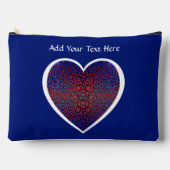 Bold Blue And Red Pattern Cosmetic Bag Etui (Voorkant)