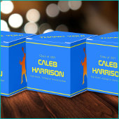 Bold Blue Modern Tech Afstuderen Bedankdoosjes