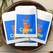 Bold Blue Modern Tech Afstuderen Bedankzakje