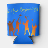 Bold Blue Modern Tech Afstuderen Blikjeskoeler (Voorkant)