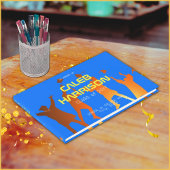 Bold Blue Modern Tech Afstuderen Gastenboek