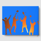 Bold Blue Modern Tech Afstuderen Gastenboek (Achterkant)