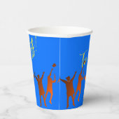 Bold Blue Modern Tech Afstuderen Papieren Bekers (Rechts)