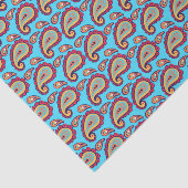 Bold Blue Paisley Tissuepapier (Detail)