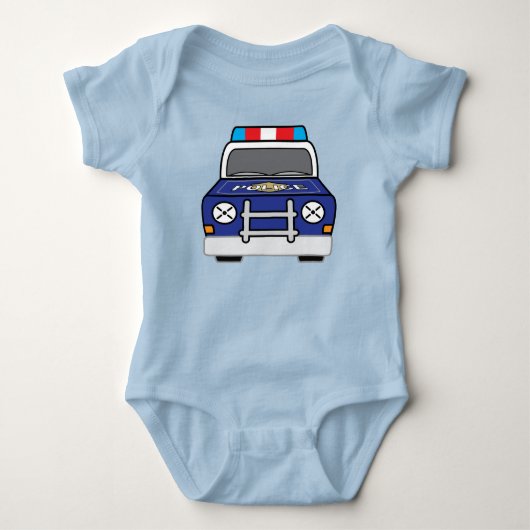 Bold Blue Police Patrol Romper (Voorkant)
