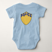 Bold Blue Police Patrol Romper (Achterkant)