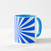 Bold Blue Sunburst Mug Mok (Voorkant rechts)