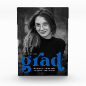 Bold Blue Typography Afstuderen Fotoblokken (Voorkant)