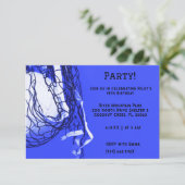 Bold Blue Volleybal Verjaardag Kaart (Staand voorkant)