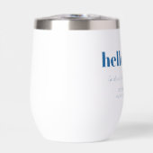 Bold Blue White Modern 50th Birthday Custom  (Voorkant)