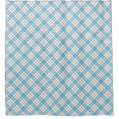 Bold Blue & Yellow Plaid Shower Curtain Gift Man Douchegordijn (Voorkant)