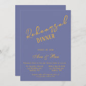 Bold Blueberry en Sunshine repetitie diner Kaart (Voorkant / Achterkant)