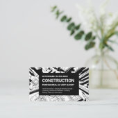 Bold Blueprint-constructie Visitekaartje (Staand voorkant)