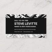 Bold Blueprint-constructie Visitekaartje (Achterkant)