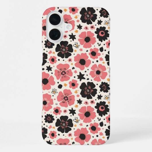 Bold & Blush Blossom Dance iPhone Hoesje (Achterkant)