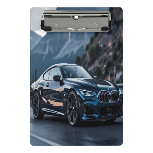 Bold BMW Dream Car Design – Slanke luxe voor auto Mini Klembord (Voorkant)