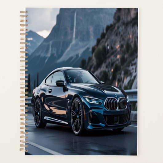 Bold BMW Dream Car Design – Slanke luxe voor auto Planner (Voorkant)