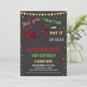 Bold Boerderij Party Kaart voor jongens (Staand voorkant)