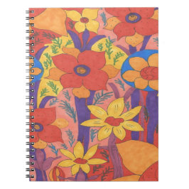 Bold Bohemen Oranje Garden Print Notitieboek