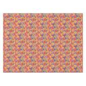 Bold Bohemen Oranje Garden Print Tafelkleed (Voorkant (Horizontaal))