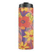 Bold Bohemen Oranje Garden Print Thermosbeker (Voorkant)