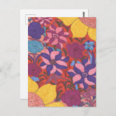 Bold Bohemian Floral Art Briefkaart (Voorkant / Achterkant)