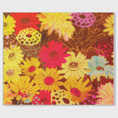 Bold Bohemian Floral Cadeaupapier (Vlak)