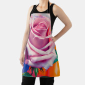 Bold Bohemian Pink Rose Artsy Persoonlijk Schort (Insitu)