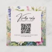 Bold Bohemian Wildflower Uniek Informatiekaartje (Voorkant)