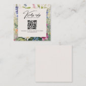 Bold Bohemian Wildflower Uniek Informatiekaartje (Voorkant / Achterkant)